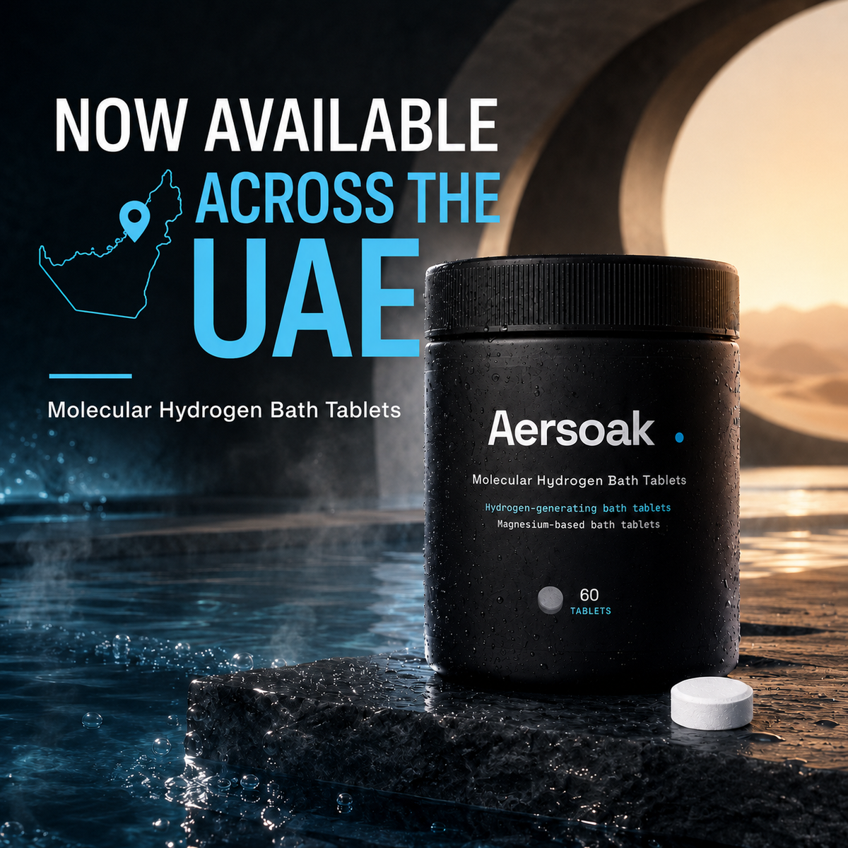 Molecular Hydrogen Bath Tablets